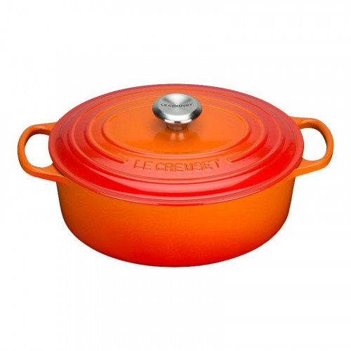 Le Creuset Bräter Signature oval Fırın kırmızı oval tencere 29 cm / 4,7 L